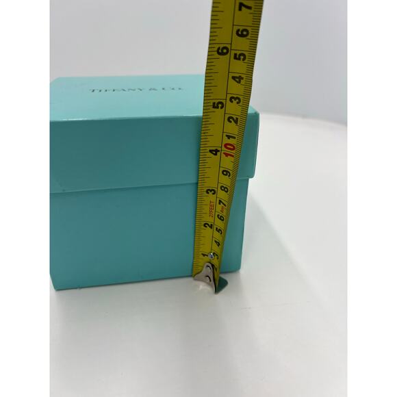 Tiffany & Co Blue Gift Box with Lid EMPTY Decorative Storage 5”x4.75”x5.25” - Picture 11 of 12